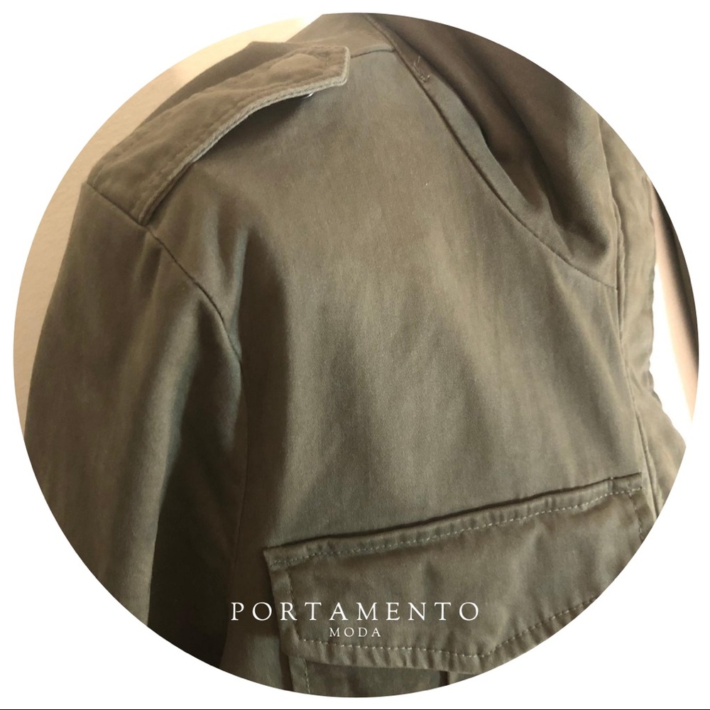 🏷NWT BAGATELLE Army green utility anorack jacket - Picture 5 of 9